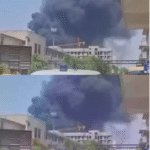 Airplane carrying over 200 passengers crashes shortly after takeoff as footage shows plumes of smoke